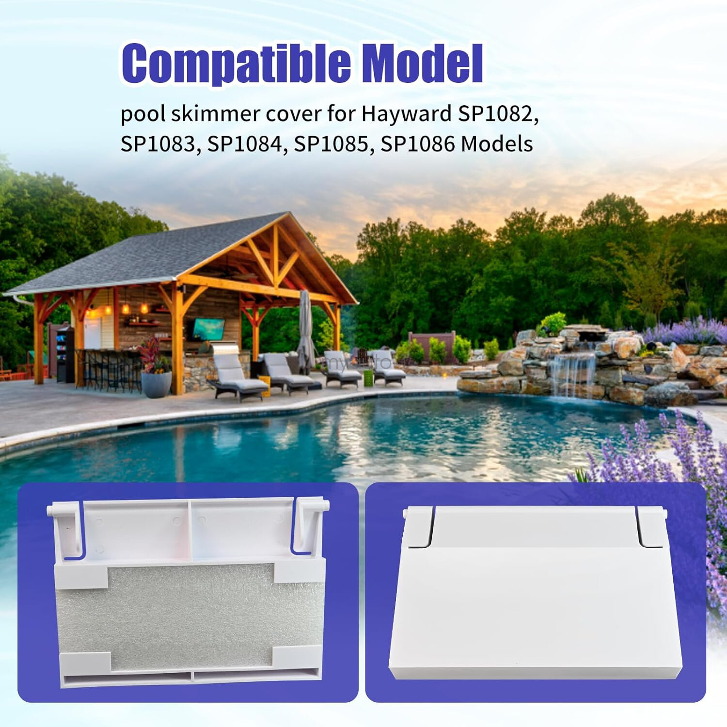 SPX1082K White Swimming Pool Skimmer Weir Door Fits Hayward SP1082 SP1085 SP1075