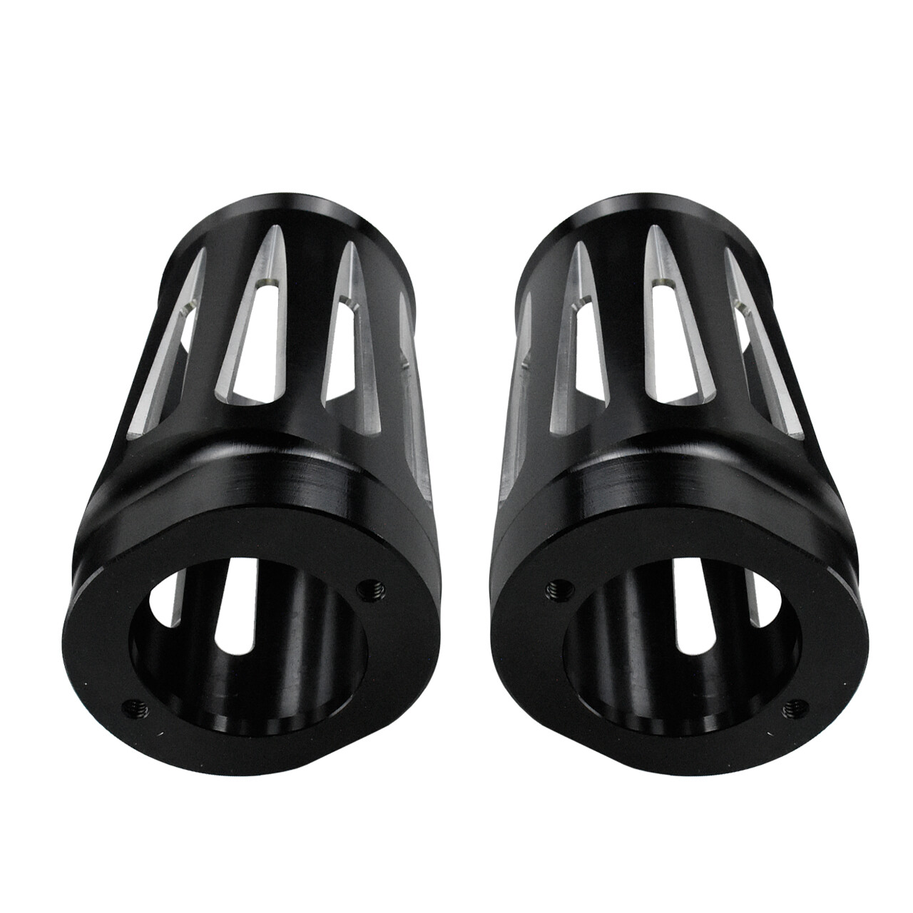 CNC Fork Boot Slider Cover Cow Bell For Harley Touring Road Electra Glide 80-23