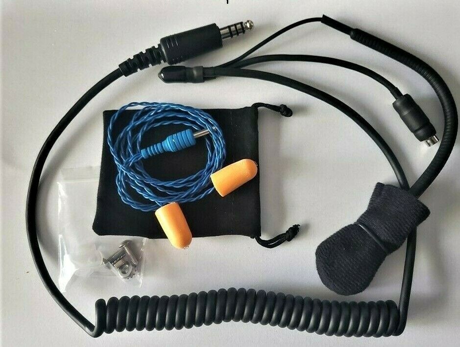 IMSA Race Car Radio Helmet Harness Combo w/Challenge 2X Earbuds