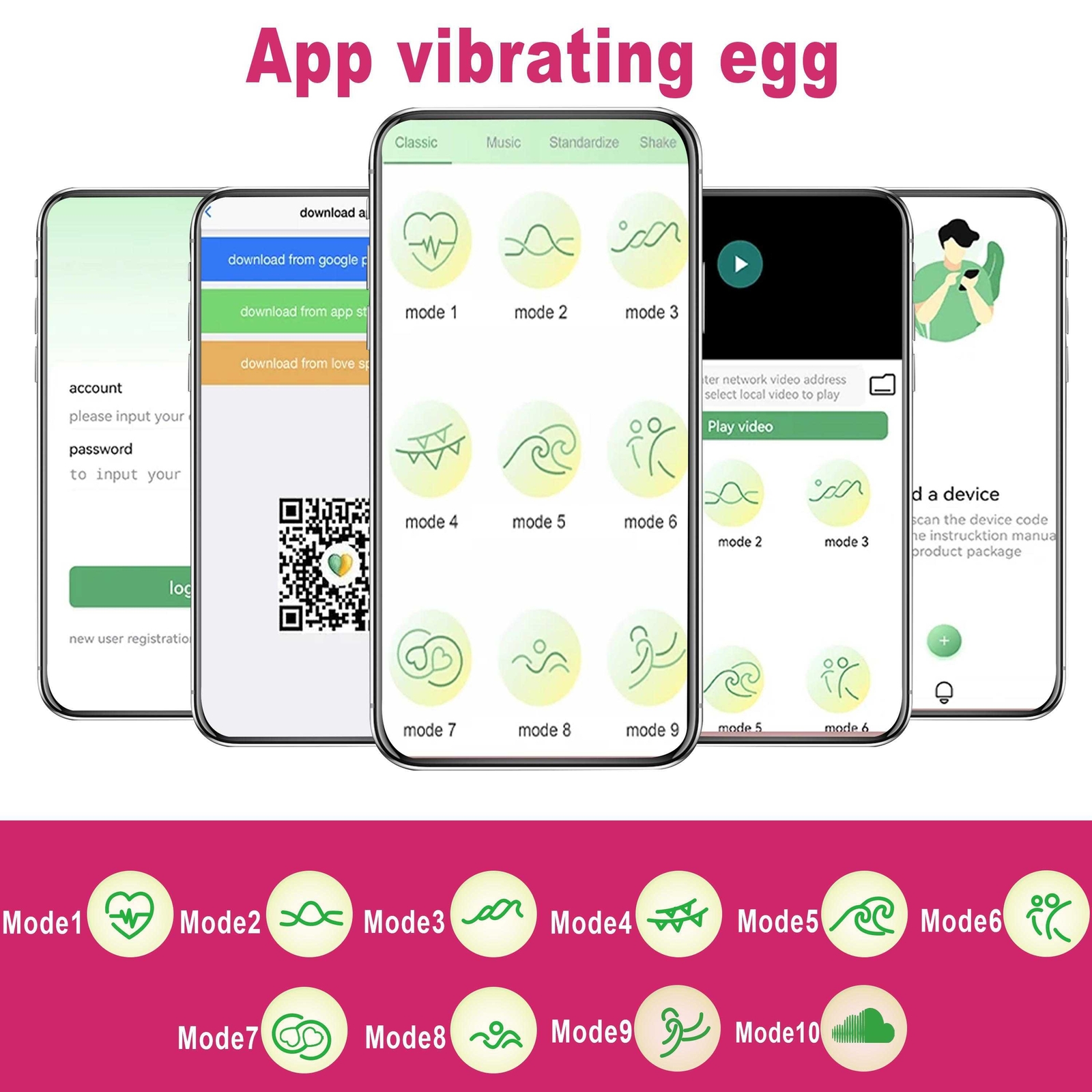 Wireless APP Remote Control Bullet Egg Vibrator G-Spot Dildo Sex Toys For Women