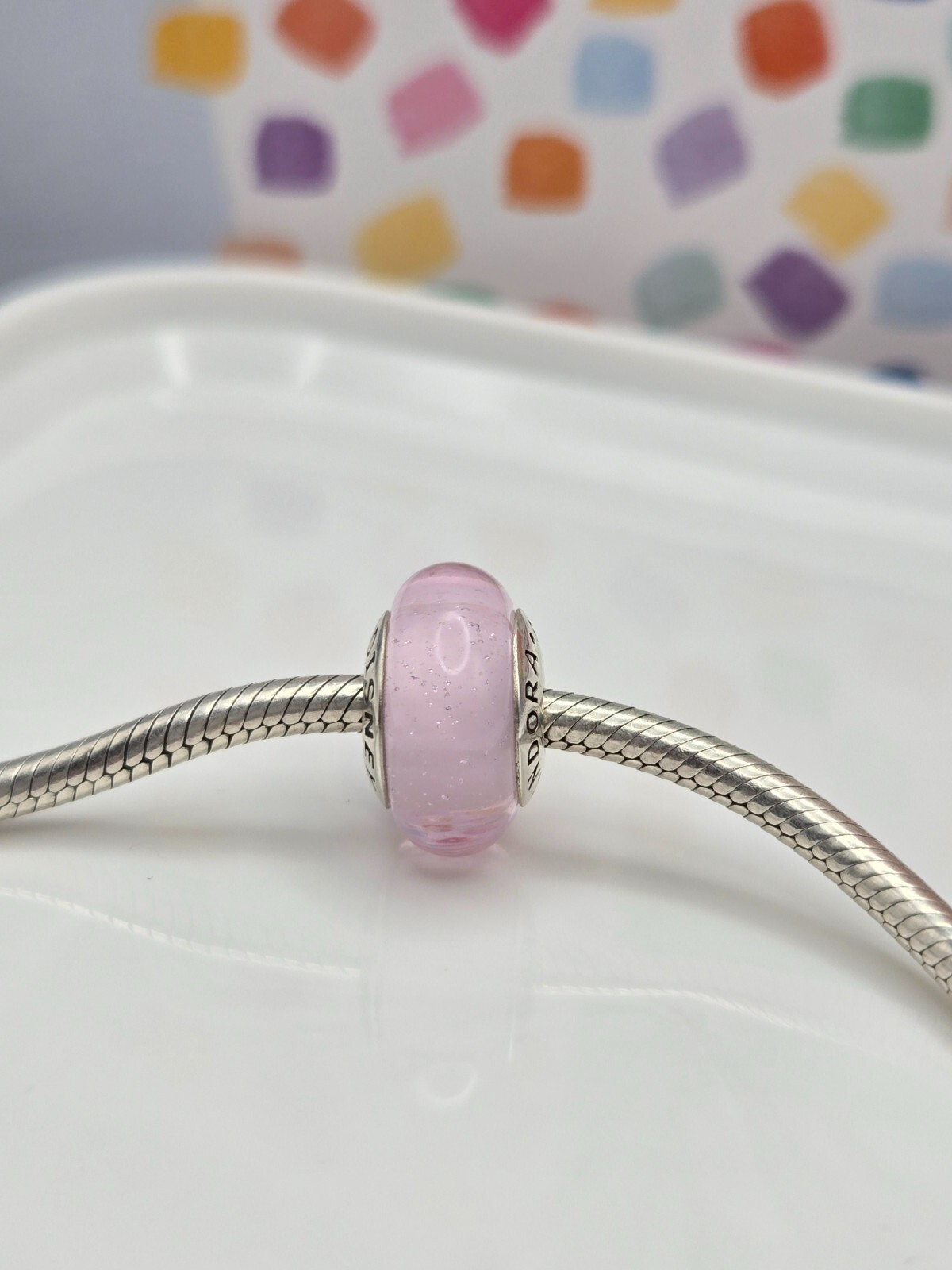 Pandora Disney Aurora Signature Color Murano Glass Charm