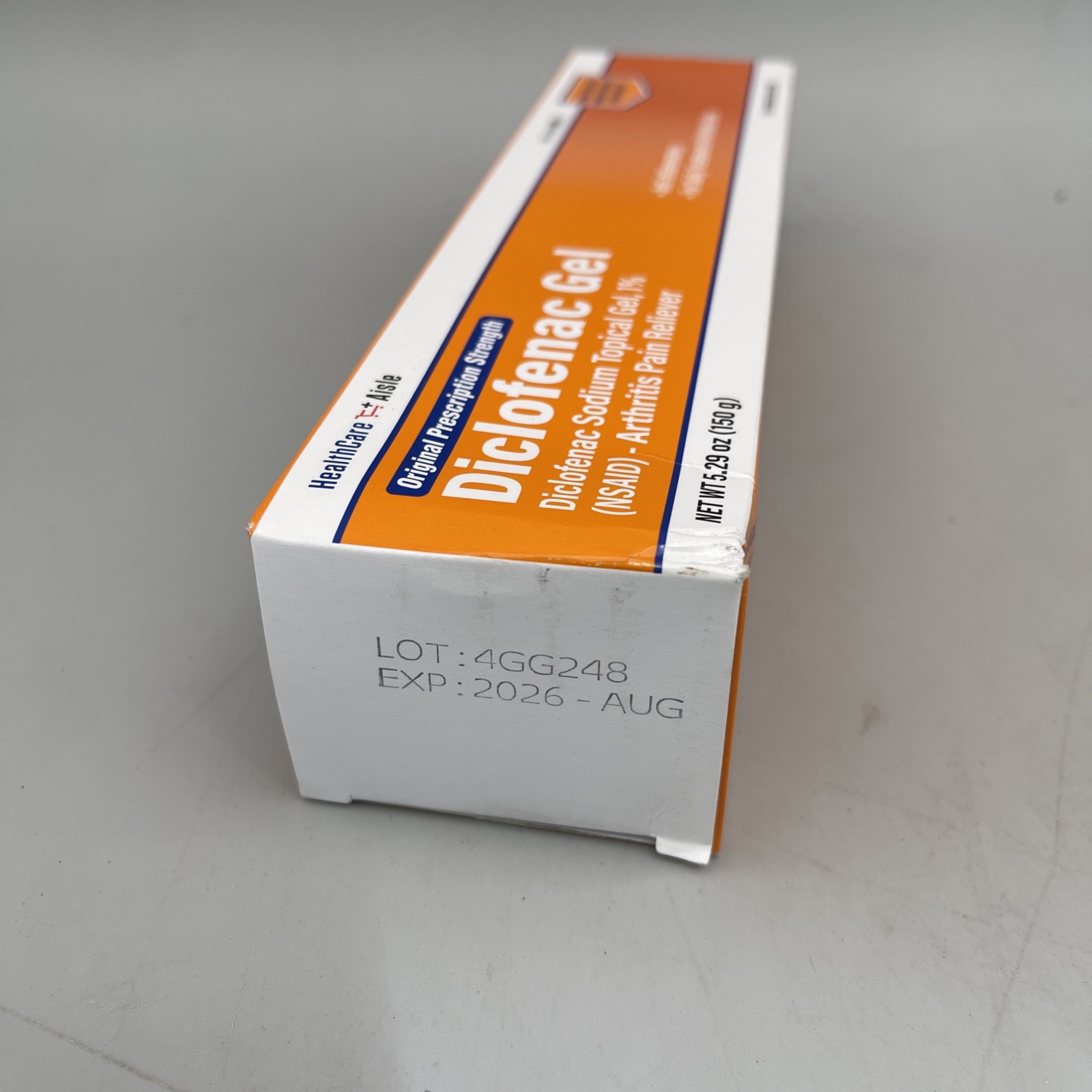 HealthCare Aisle Diclofenac Gel Arthritis Pain Reliever 5.29 oz Exp 08/2026