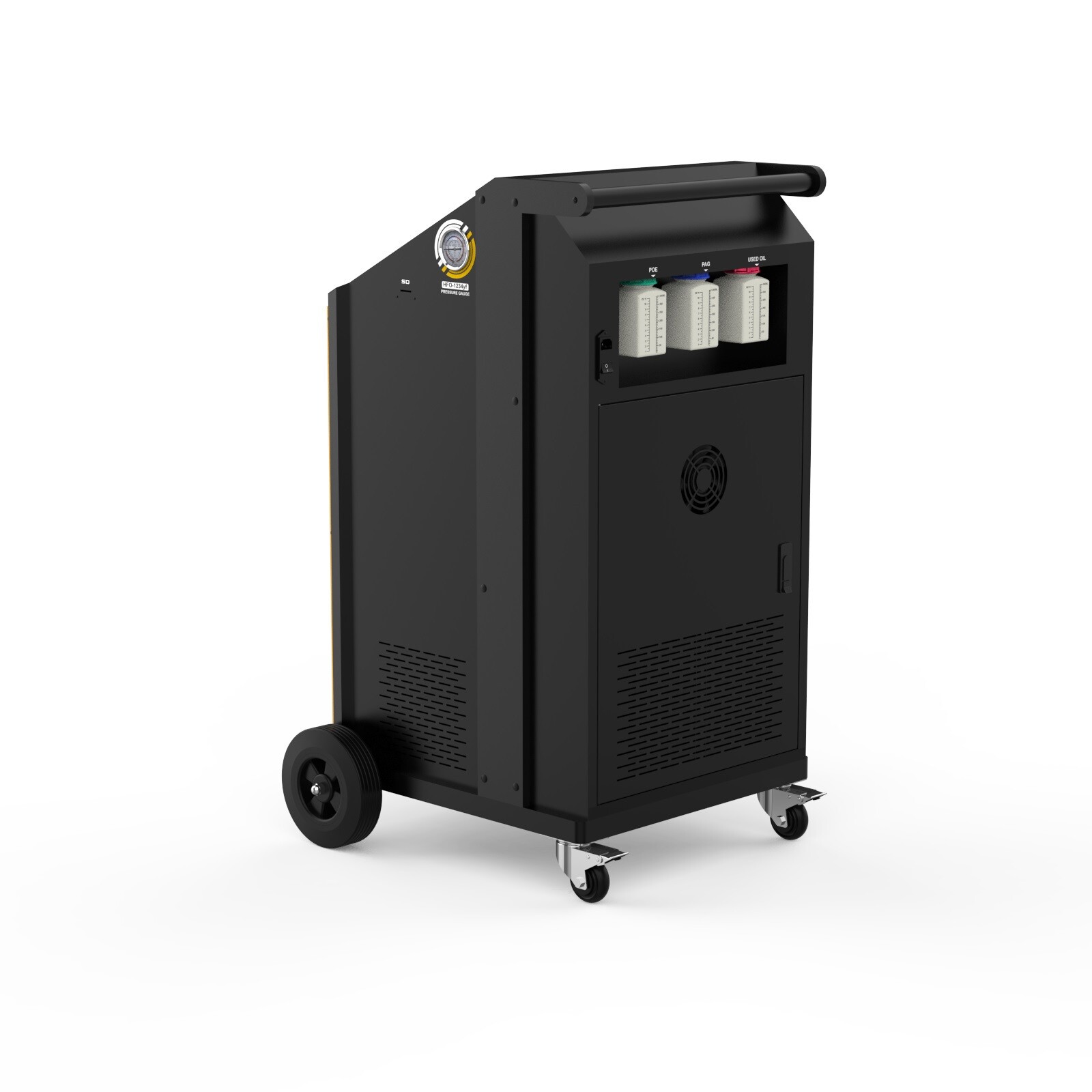 LM708 Fully Automatic Refrigerant Recovery Machine A/C Dual Tank Filling 3/8HP