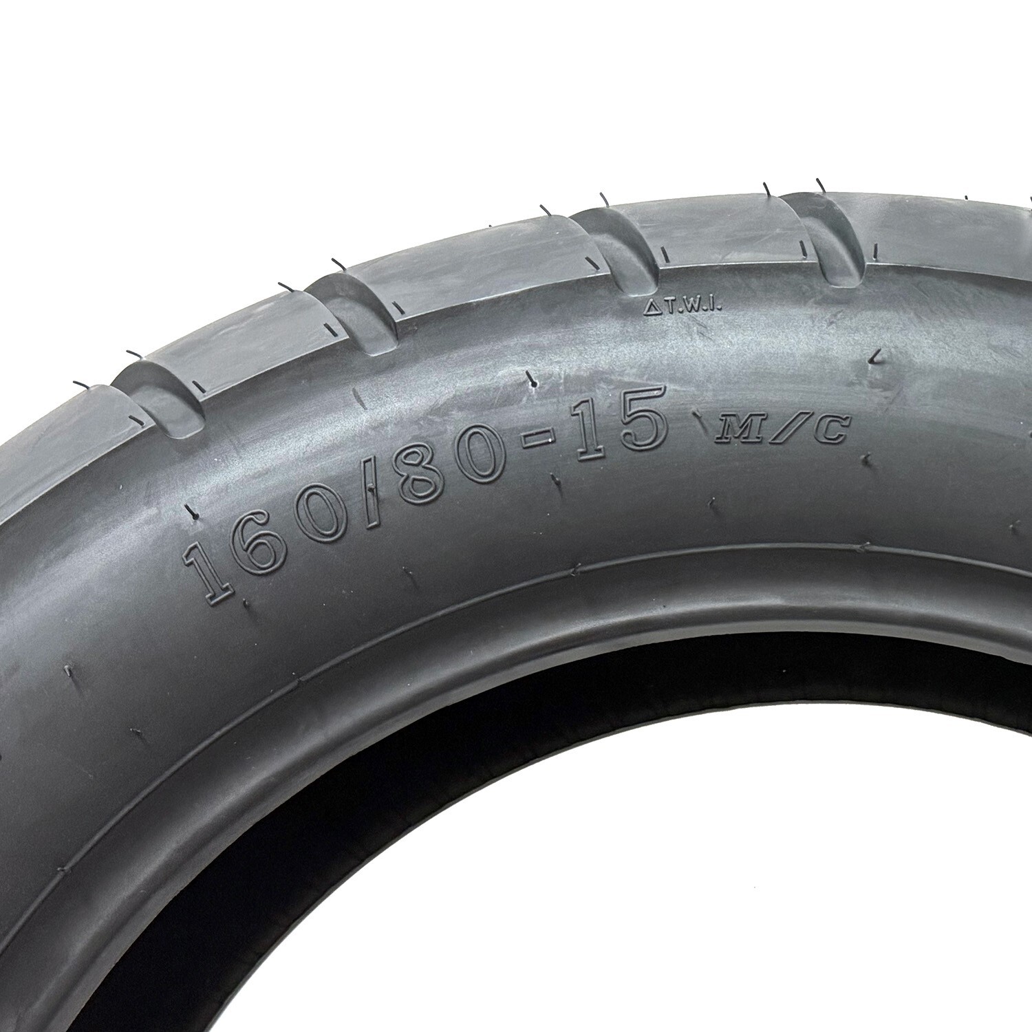 MMG 160/80-15 (74P) Rear Motorcycle Tire - Tubeless Black Wall DOT Street