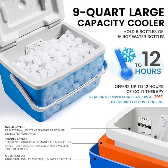 Cold Therapy Machine, Ice Therapy Machine System for Knee with Digital Timer