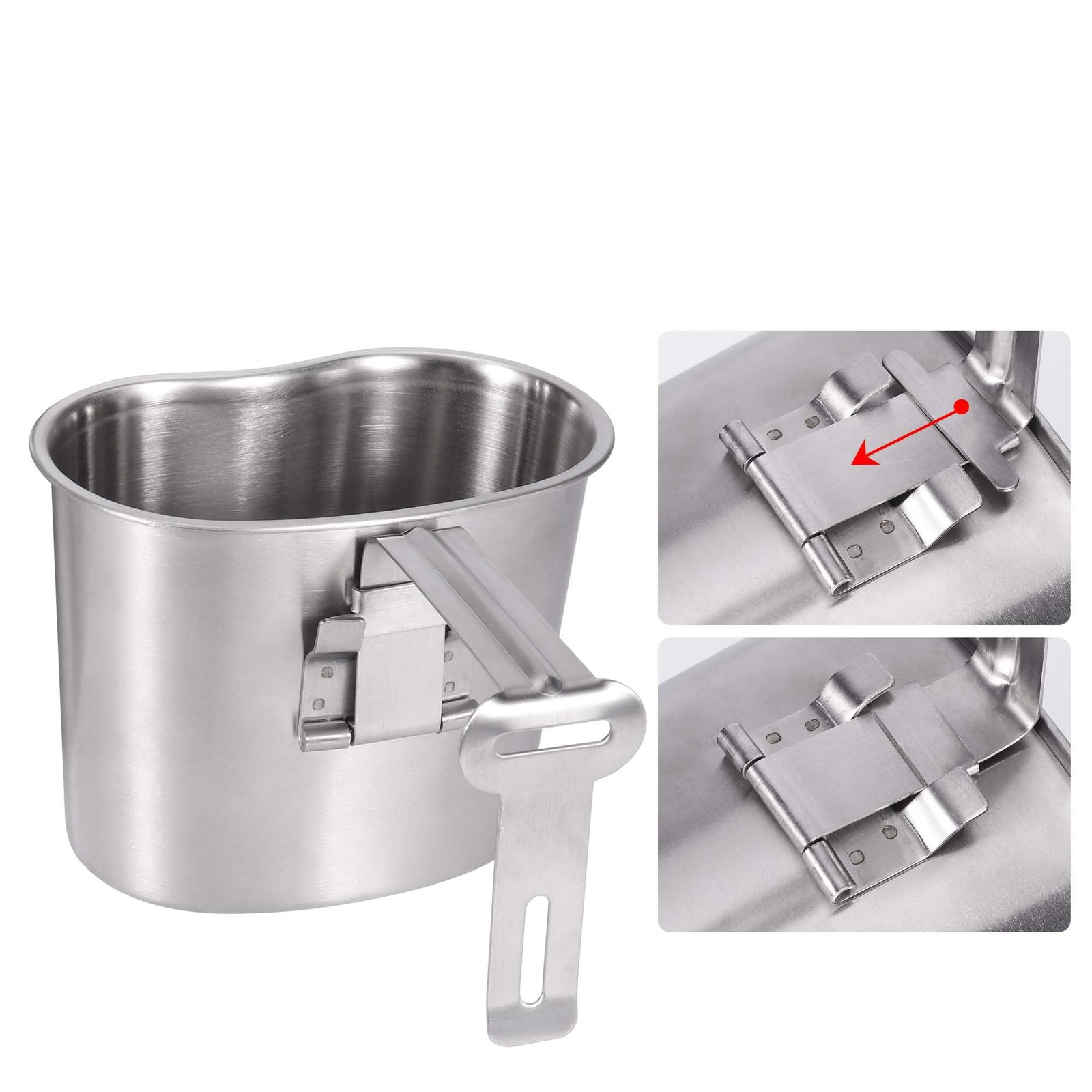 Goetland Stainless Steel WWII US Army Canteen Water Bottle Military Canteen K...