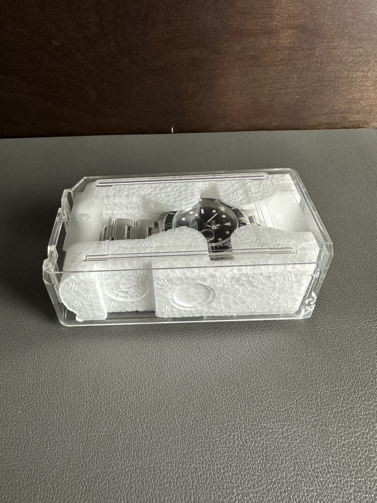 Plastic Watch Coffin Case for Rolex Shipping Travel Storage Container