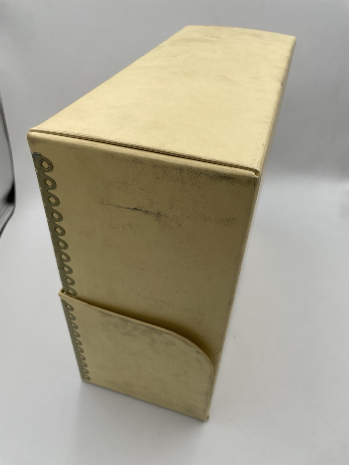 Vtg Archival Storage Box Metal Edge Archival Boxboard AcidFree 12.5x10.5x5