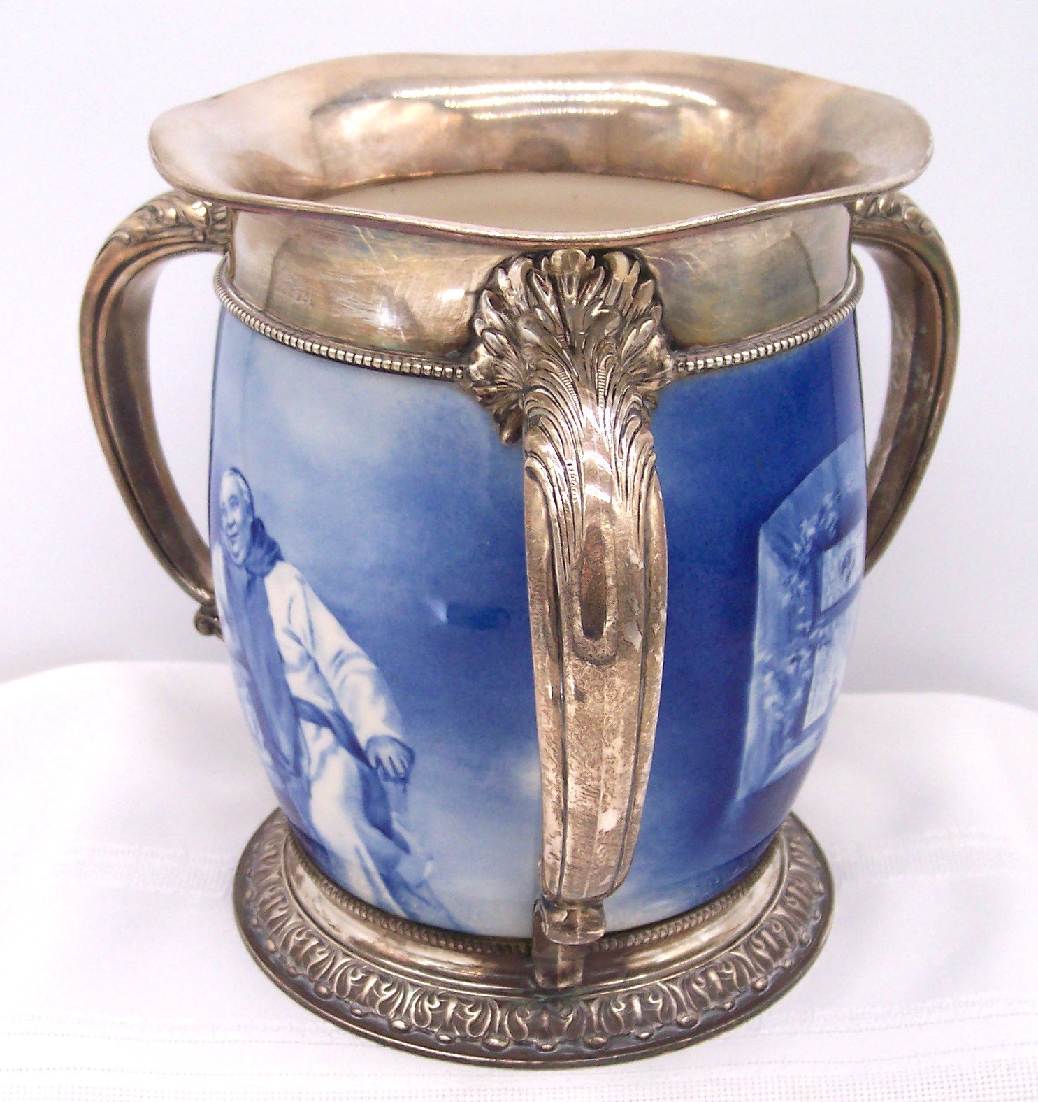 CAC Ceramic Arts Co Lenox Gorham Sterling Silver Loving Cup Stein 5 1/2 Pint