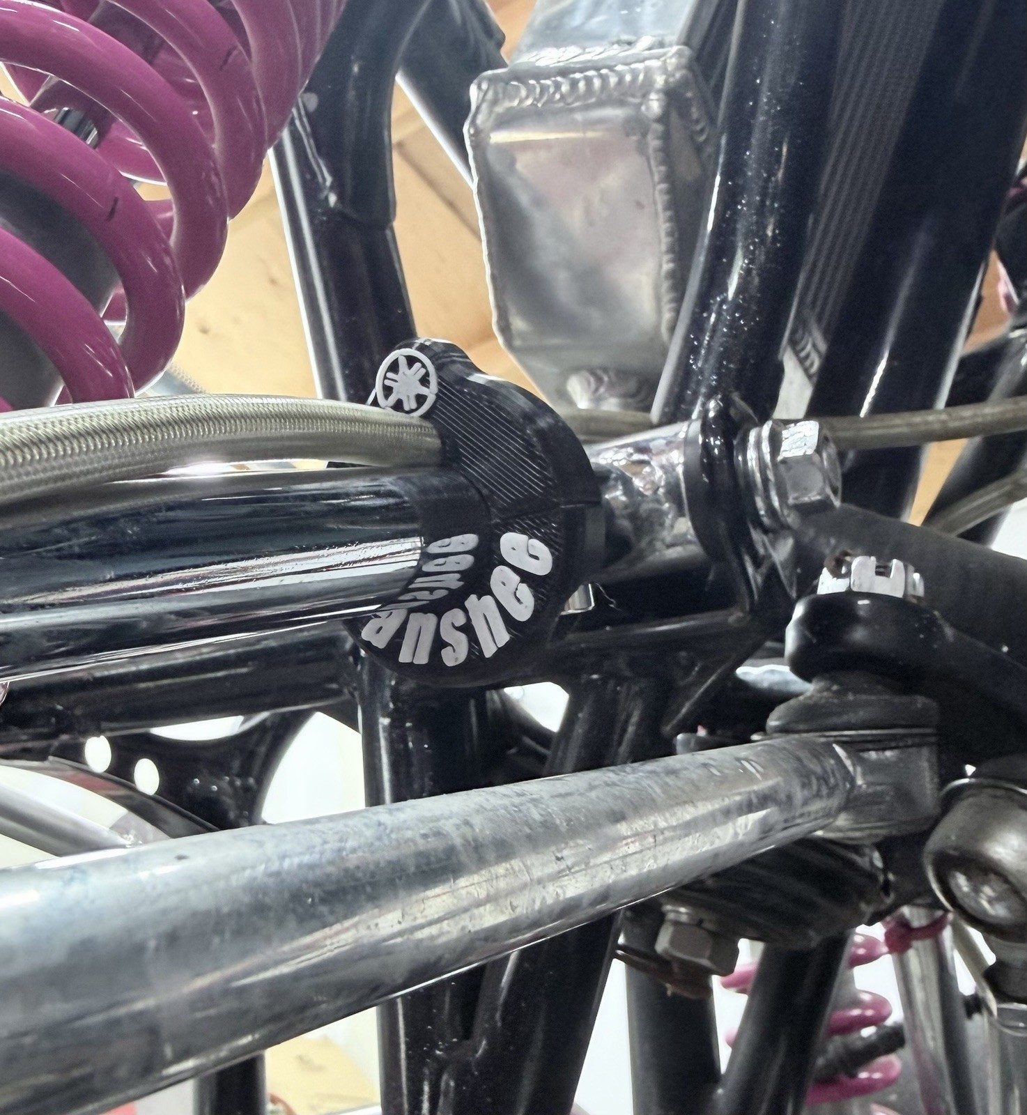 YAMAHA BANSHEE FRONT A-ARM BRAKE 1/4" LINE CLAMP 1987-06 3/4" ID PRO RACING NEW!