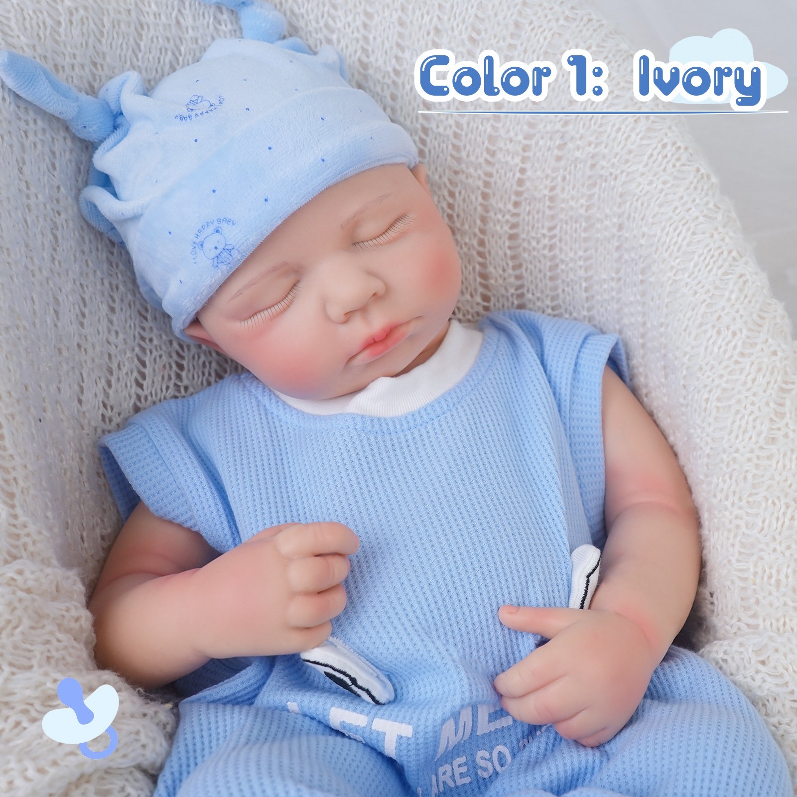 52cm Reborn doll, silicone doll, handmade, crafts, children's toys,gifts