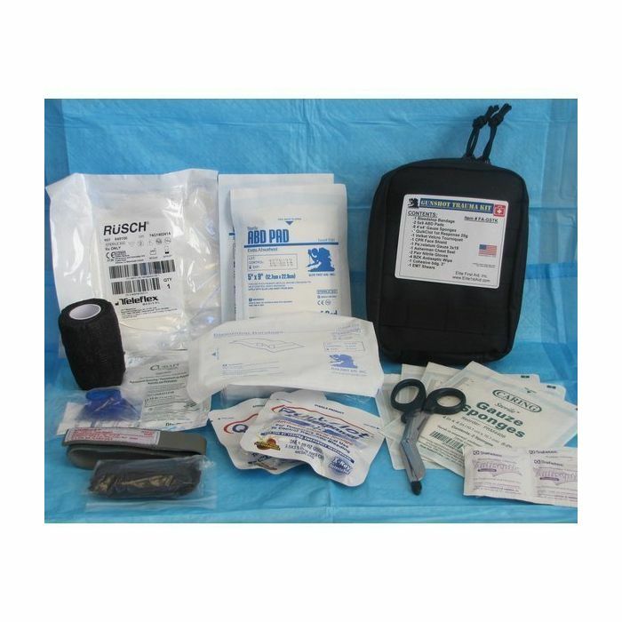 Elite First Aid Gunshot Trauma Kit First Aid Kit FAGSTK 8" x 6" x 3 1/2"