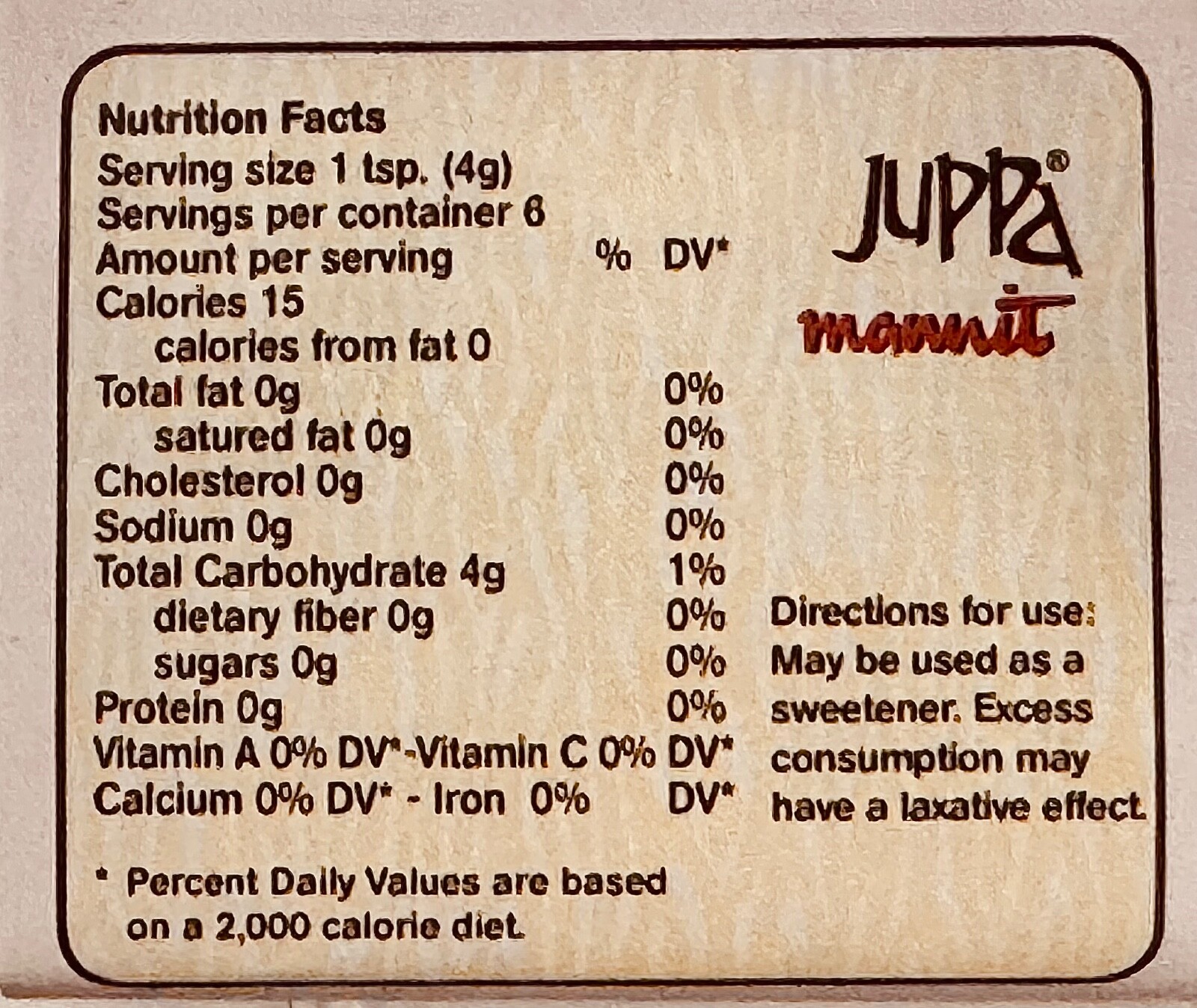 Juppa mannite 40 bars in a box