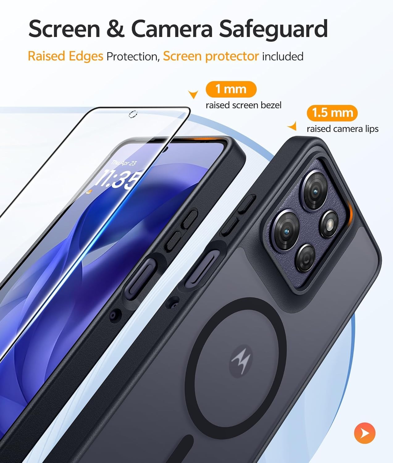 For Motorola Moto G Power 5G 2025 2026 Case Mag Safe Phone Cover + Glass Screen