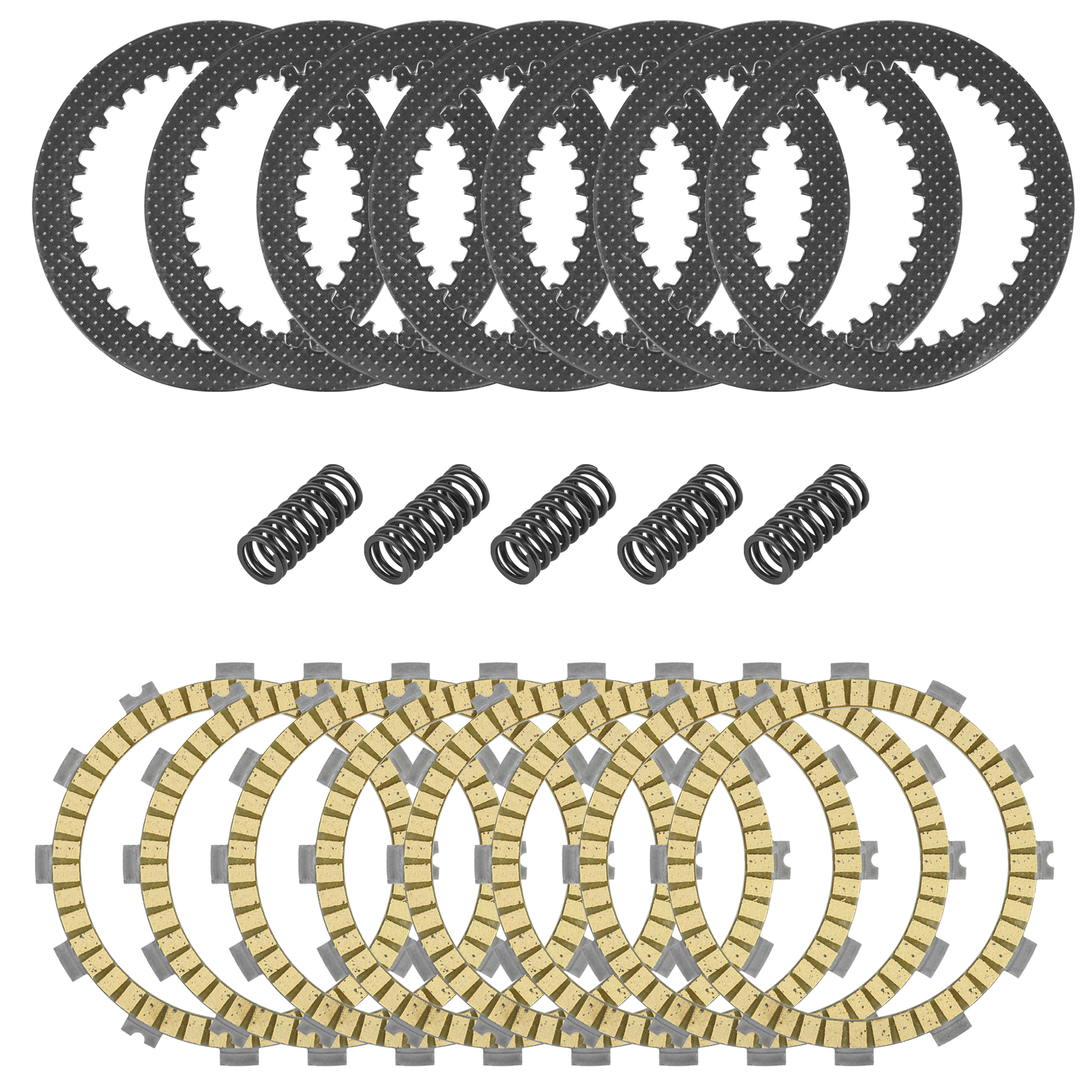Clutch Friction Steel Plates and Spring Kit for Kawasaki KX250F KX252 2008-2020