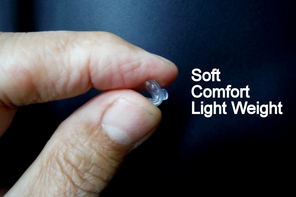 4 Pcs Soft Nose Pads Push in Silicone Air Chamber Anti Slip Eyeglasses