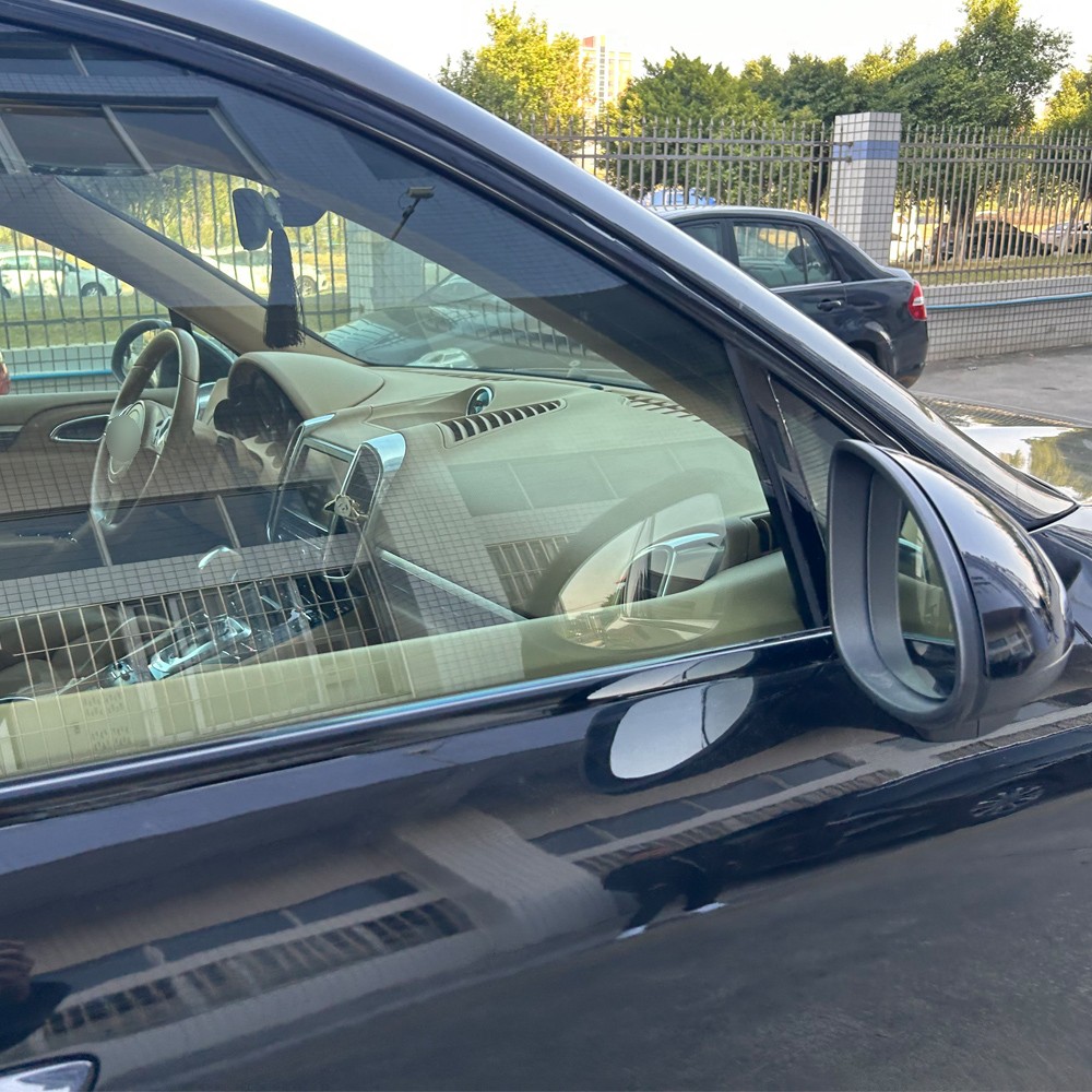 Glossy Black Chrome Delete Window Trims For Porsche Cayenne 2010-2016