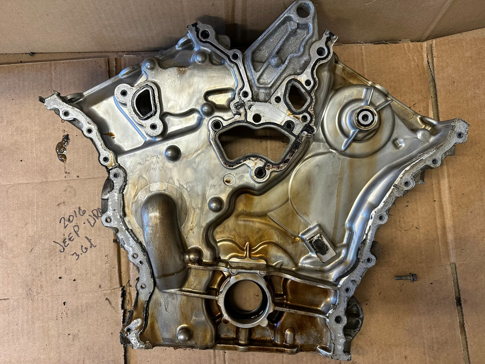 Jeep Wrangler JK OEM Front Timing Chain Cover 3.6L Engine V6 2012-18 68079232AB