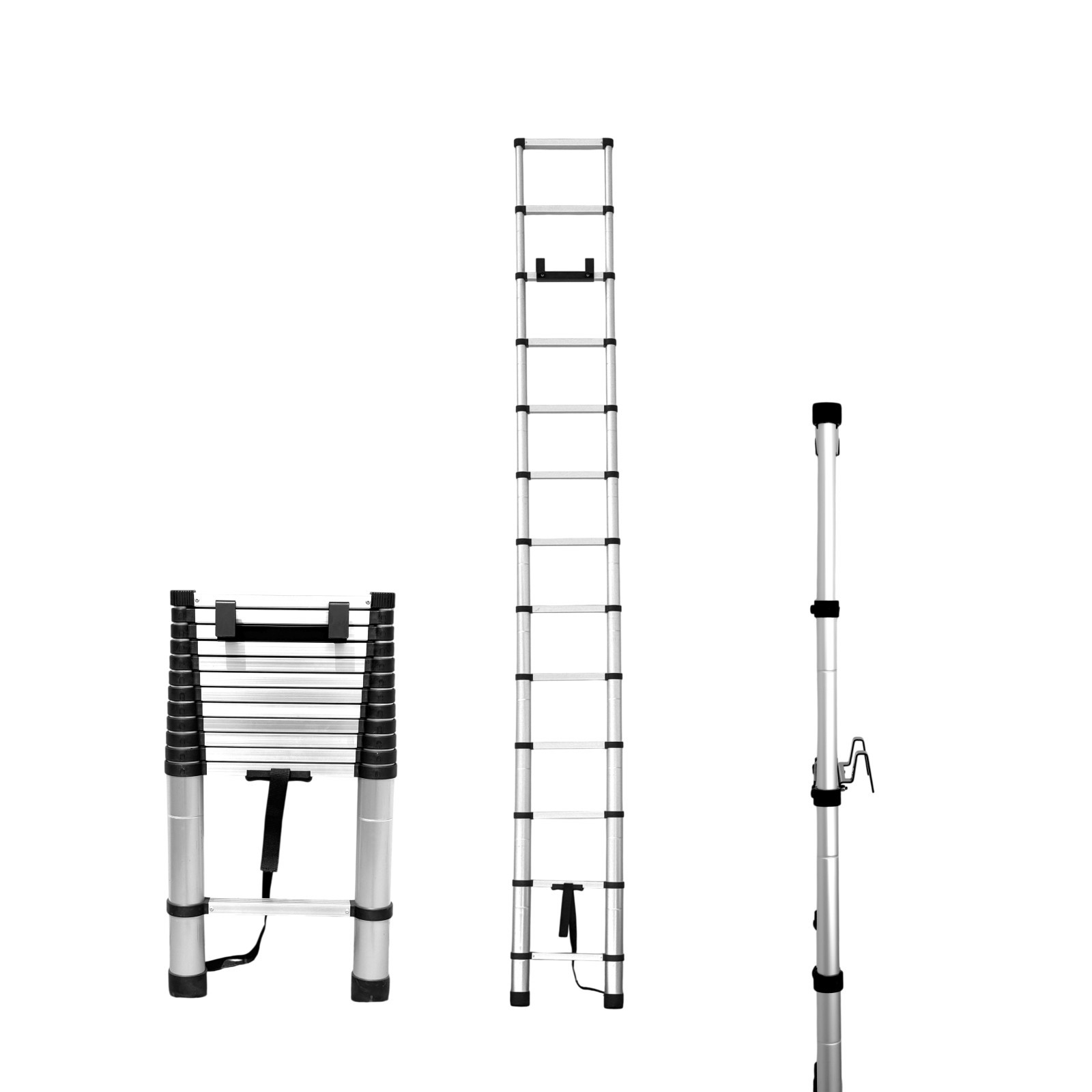 SROODTUO RV Telescoping Ladder 14.5ft Compatible with Lippert On-The-Go