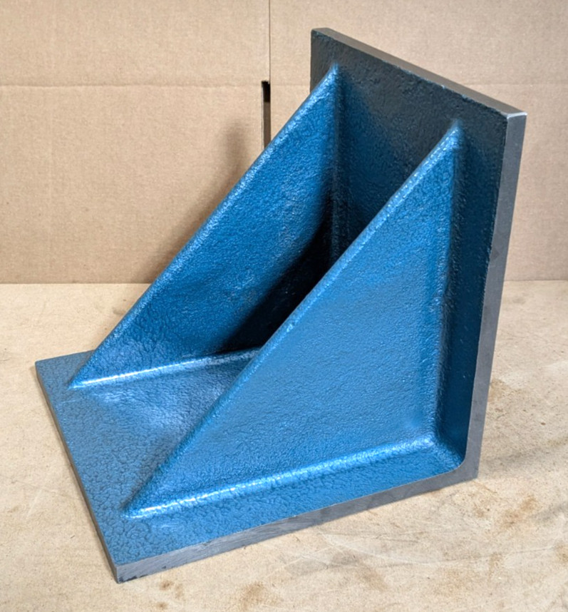 12" Wide x 12" Deep x 12" High Machined Angle Plate Cast Iron .003" Sq