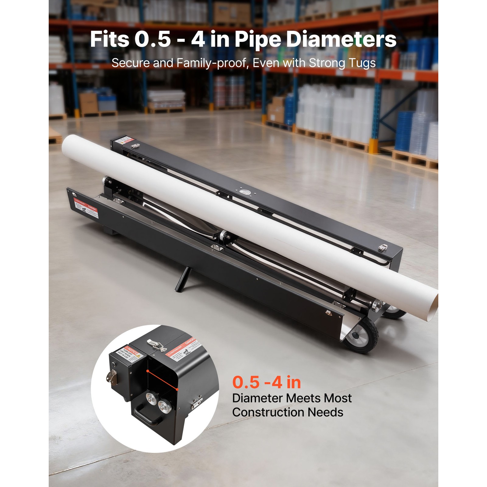 Uimoso 1/2" - 4" Electric PVC Conduit Heater Bender for Pipe Bending 2200W Power