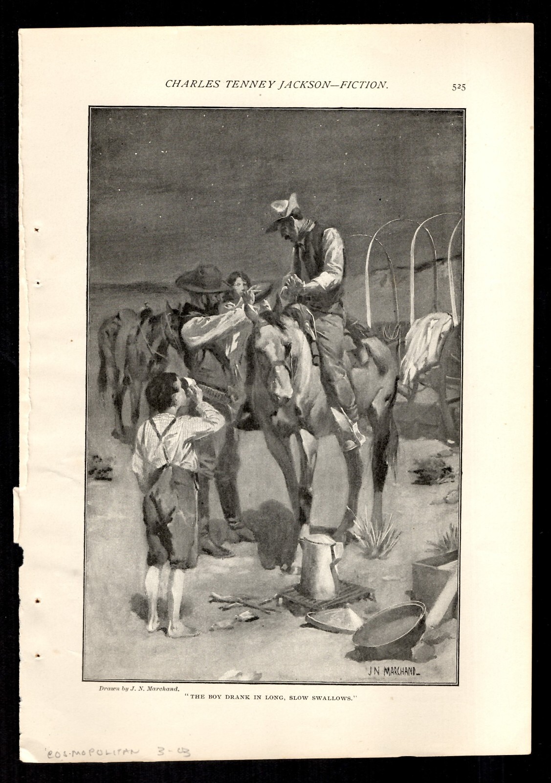 Illustration J. N. Marchand Cowboy 1903