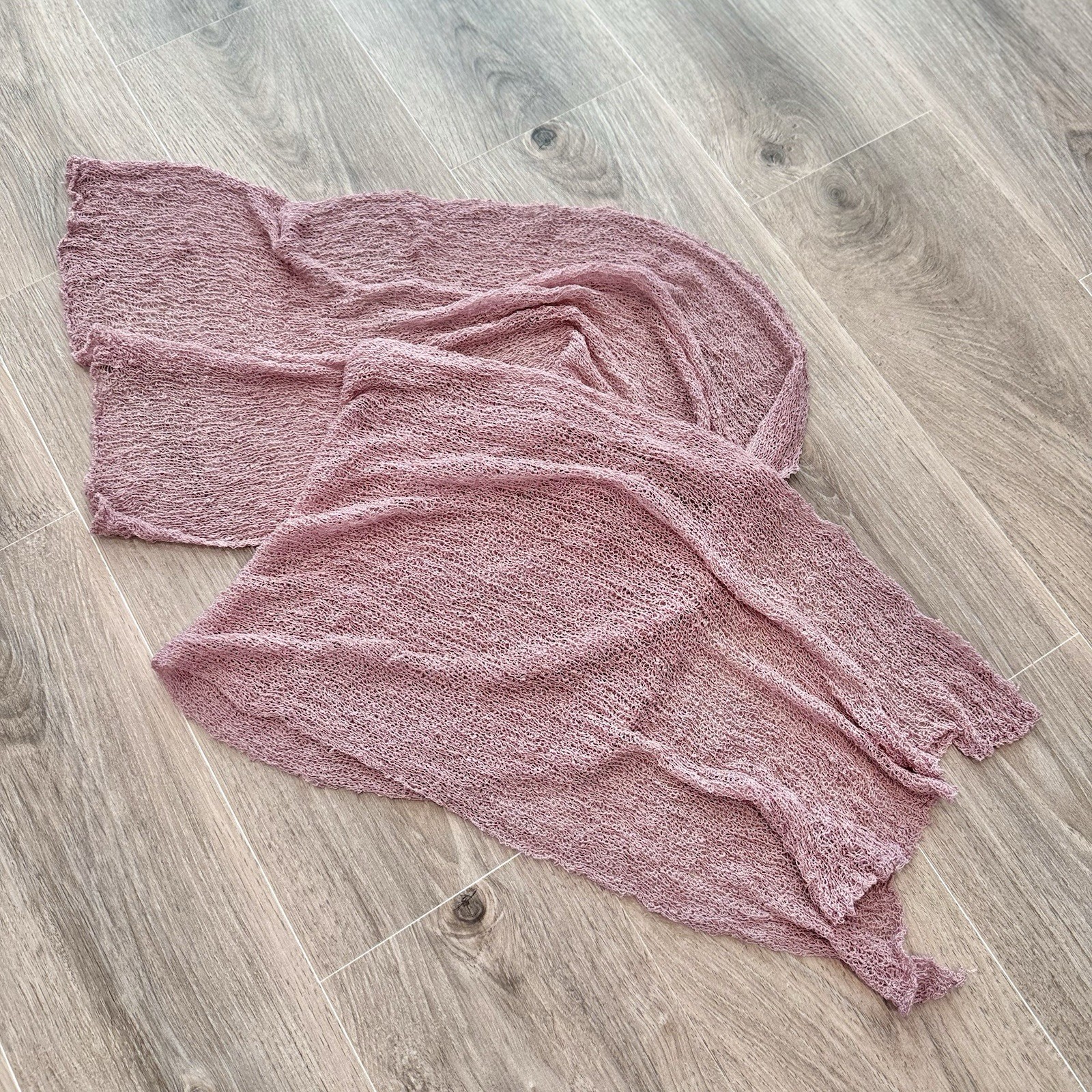 Faux Fur Newborn Baby Nest Newborn Photography Prop Set - Purple/Mauve