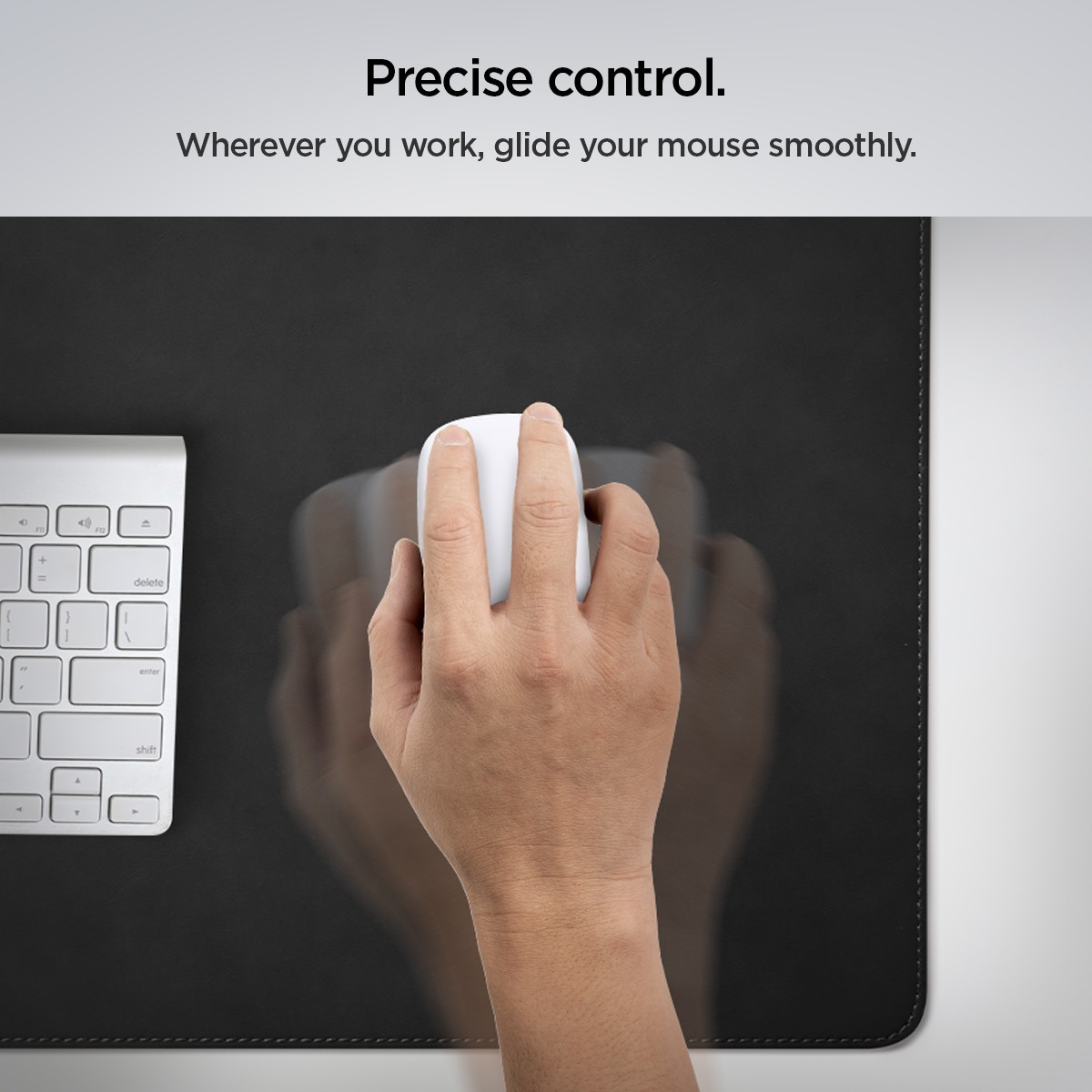 Spigen Leather Mouse Pad 15.7" x 35.4" Nonslip Rubber Base Desk Mat