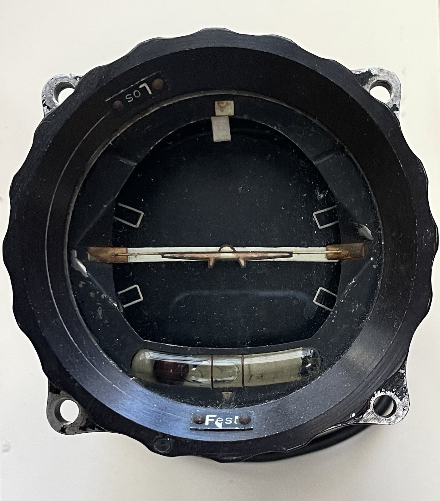 WW II German Aircraft Instrument - Artificial Horizon Wendehorizont Fl 22411-1