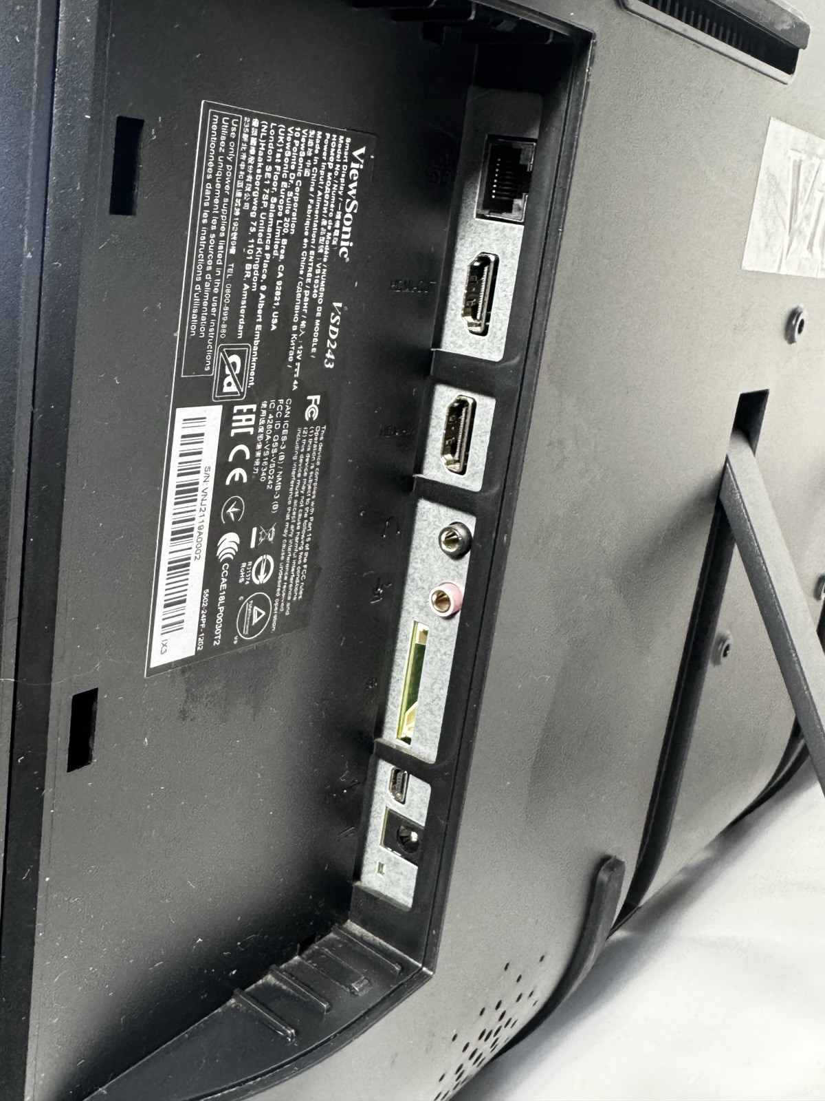 ViewSonic VS16340 Android Touchscreen POS VSD243