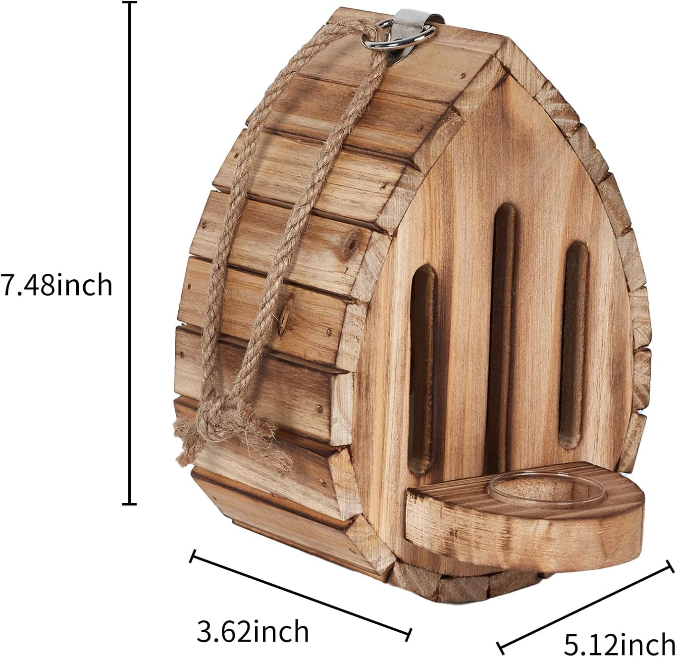 Butterfly House Feeder Wooden Butterfly Habitat Garden Pollinator Shelter