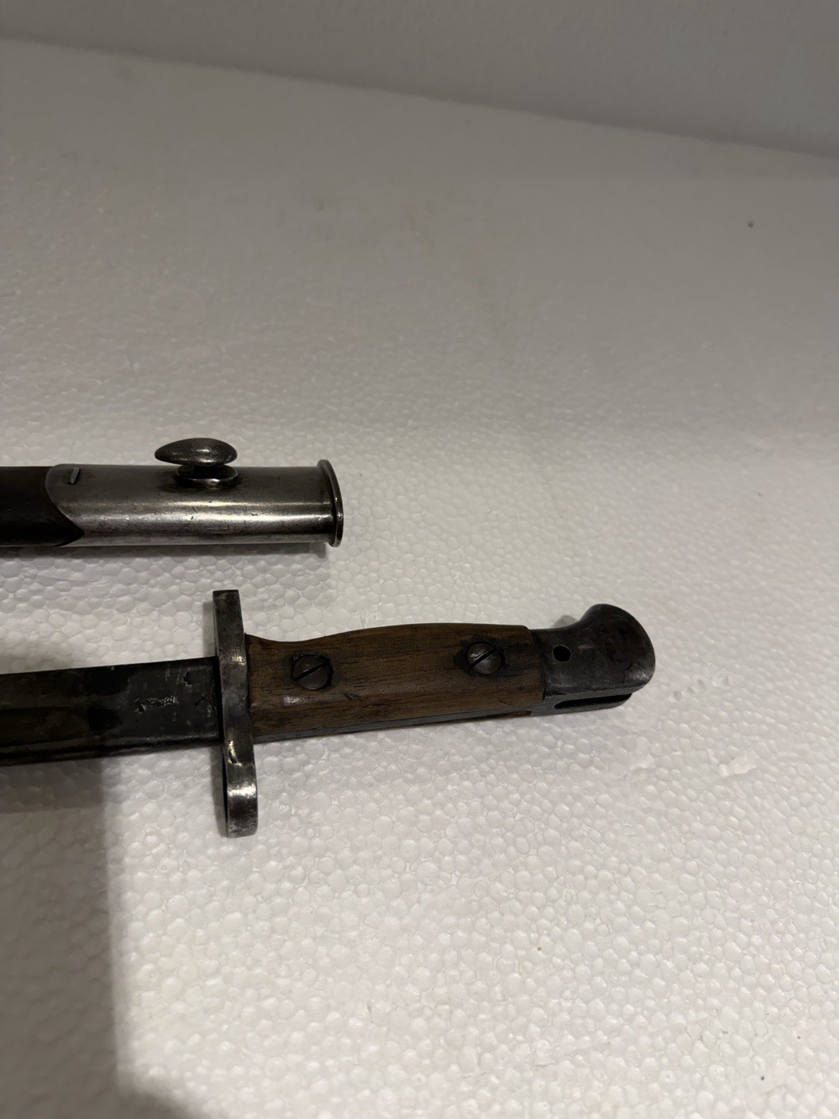 WWI WWII British English Pattern 1907 Rifle Bayonet Knife & Scabbard