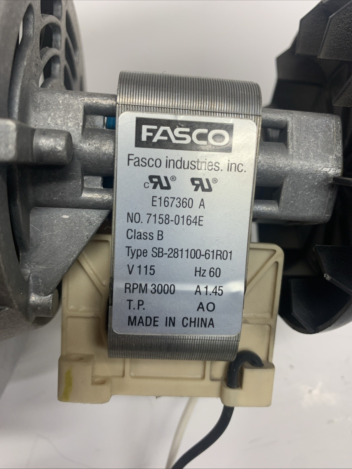 FASCO 7158-0164E Inducer Motor 70580262 D342077P04
