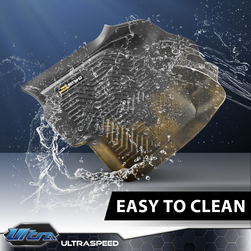 Floor Mats TPE Liners Fit For 1999-2007 Chevy Silverado/GMC Sierra Crew Cab