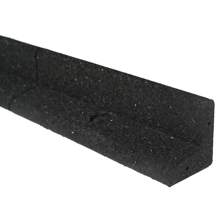 Eco Border 3" x 48" Black Rubber No Dig Landscape Garden Border Edging (Pack 6)