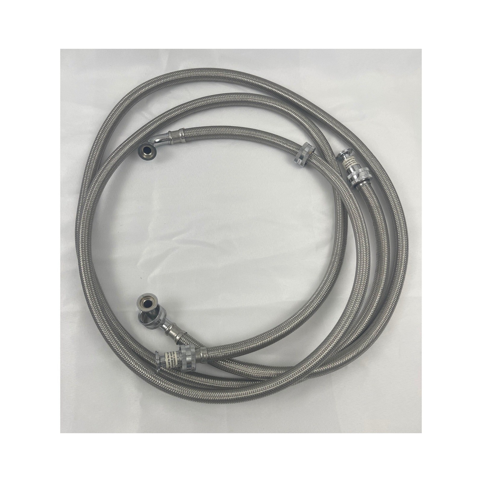 Braided Stainless Steel Steam Dryer Water Supply Hose Silver Universal 6ft