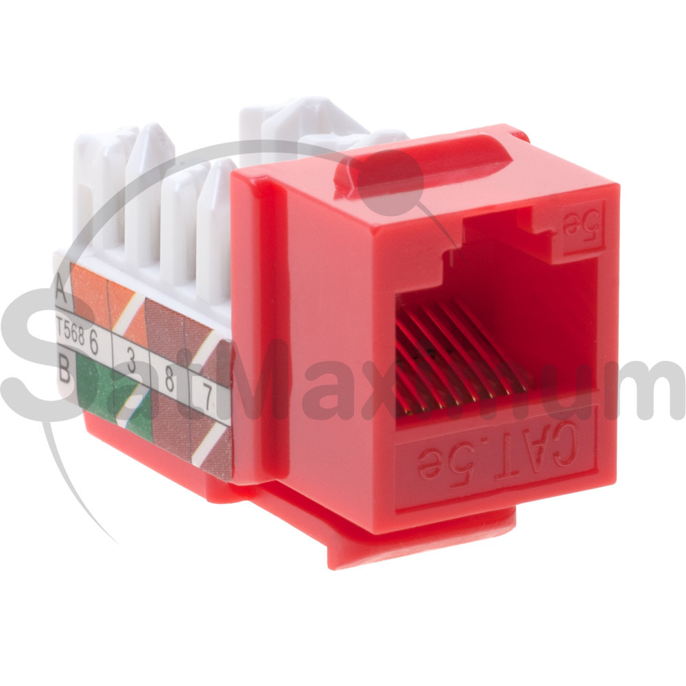 Keystone Jacks Cat5e Cat5 Cat6 Punch Down Jack 45 Degree Network Connector LOT