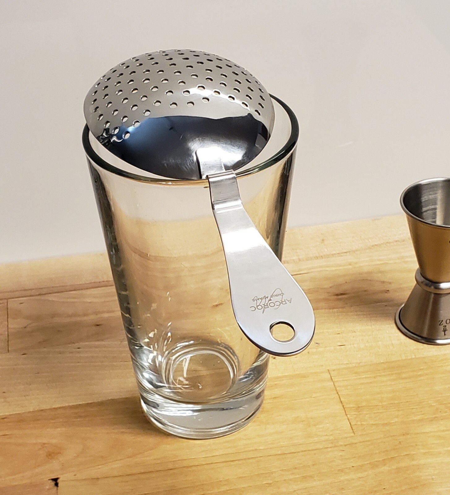 (1x) Bar Cocktail PREMIUM Heavy JULEP STRAINER Polished Stainless Steel EACH