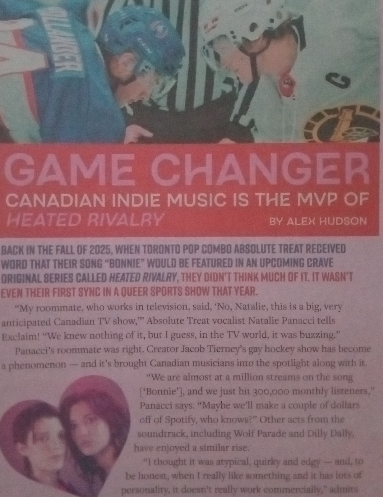 Exclaim! Magazine Nirvanna The Band Show Movie Heated Rivalry Canadian TV Music
