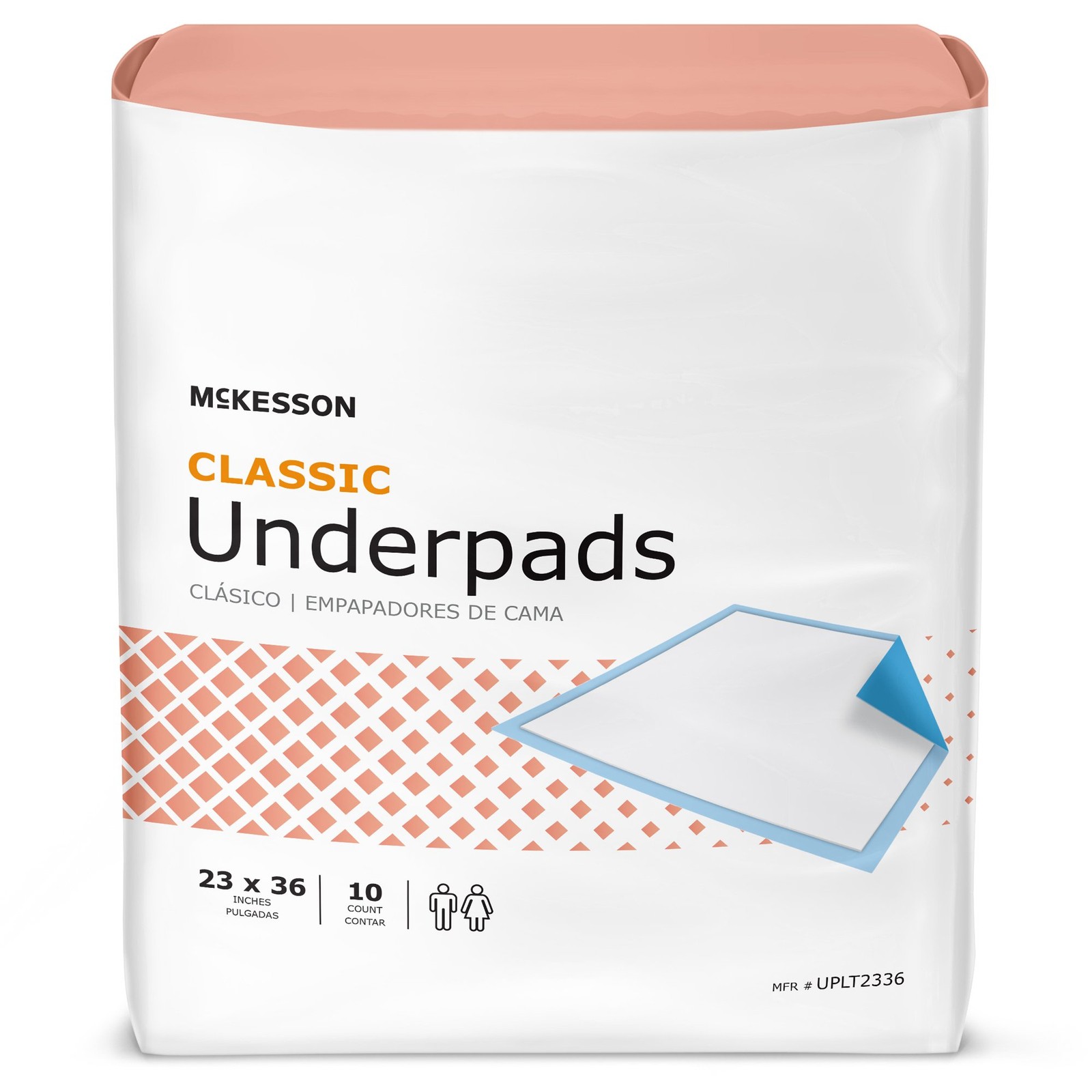 150 McKesson Adult Bed Chair Urinary Incontinence Disposable Underpads 23x36"