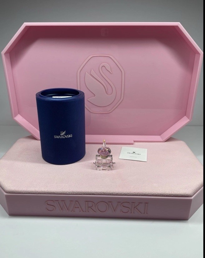 MIB Swarovski Crystal Figurine Cupcake Wagon Birthday First Steps Train 5377674