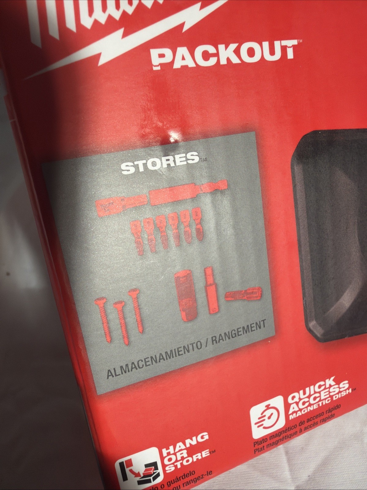 NEW Milwaukee 48-22-8070 PACKOUT Magnetic Wall Mounted Bin