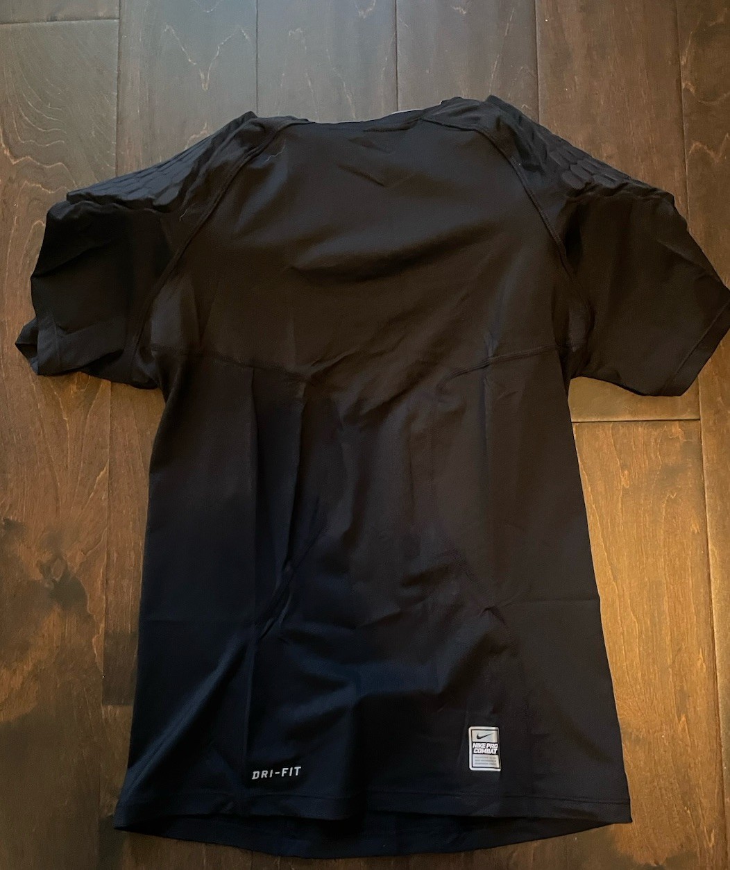 NIKE Men’s PRO COMBAT Compression 2Pad Football Shirt Sz.L NEW 373113-010 BLACK