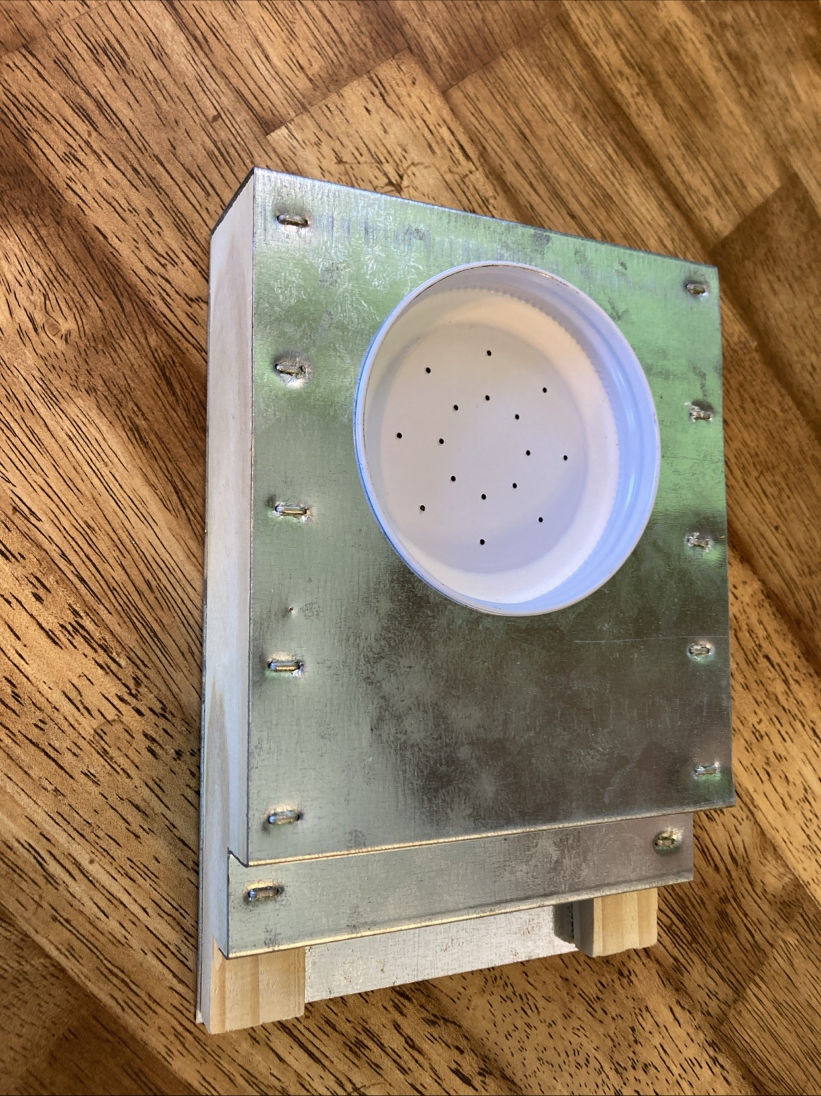 Entrance Feeder for Mason Jar  Large/small entrance Borgman Bee Feeder