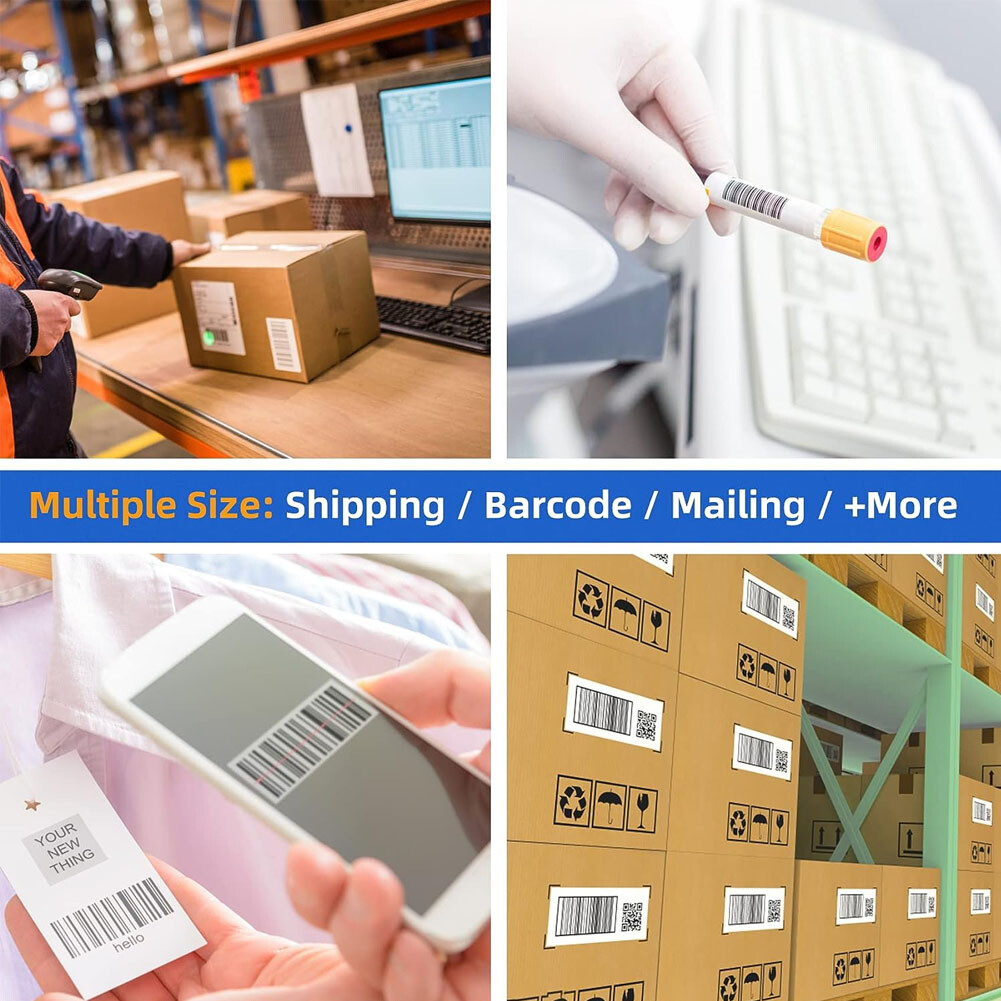 2"x1" Direct Thermal Labels Barcode Adhesive Shipping Sticker for Rollo & Zebra