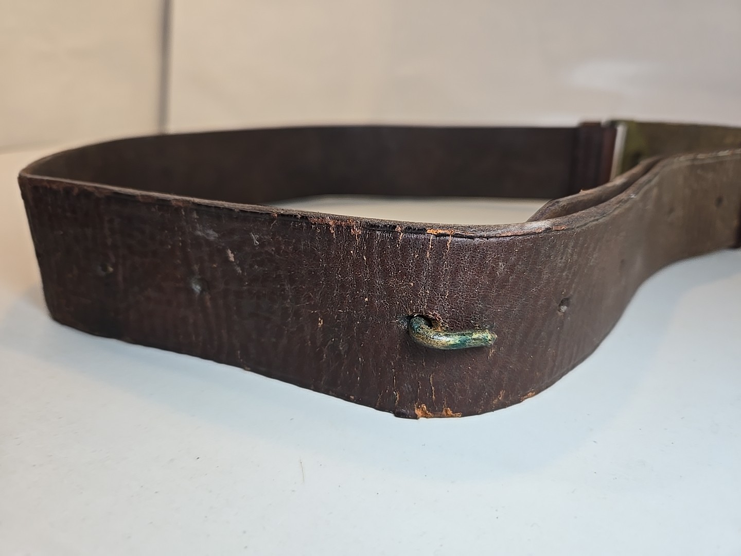 Indian Wars Army Model 1874 Leather Belt w/US Buckle-Rock Island Arsenal 11 Cav