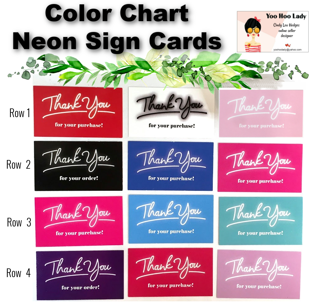 Business Cards, Thank You for Your Purchase Small Business 3.5x2"