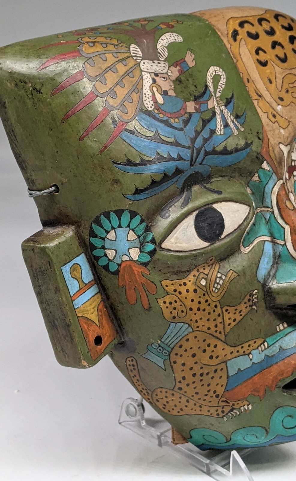 Mexican Mayan Life and Death clay mask