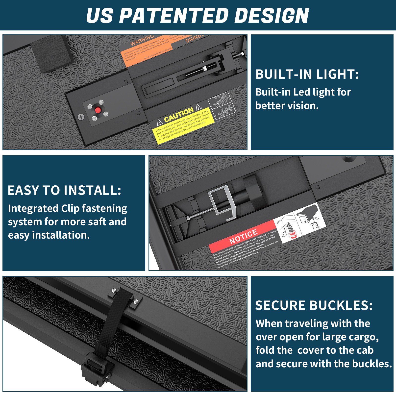 4-Fold 5.5FT Hard Truck Bed Tonneau Cover Fit 2009-2014 Ford F150 Waterproof