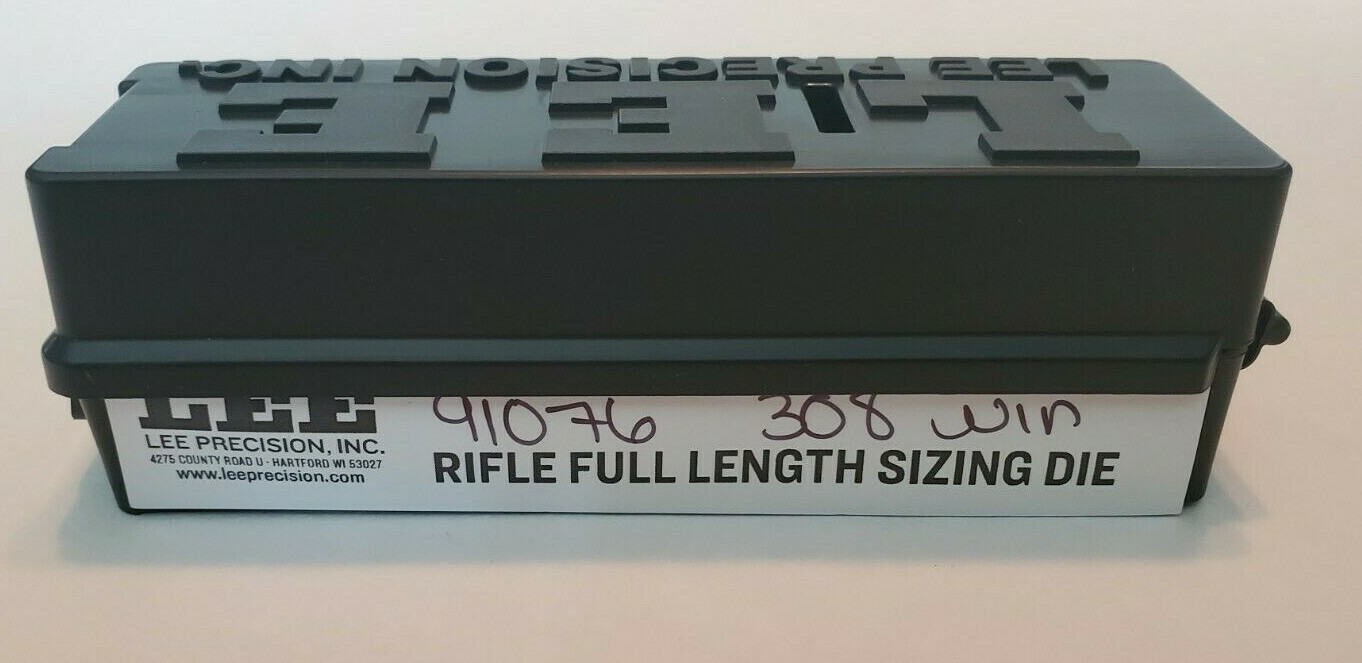 Lee 91076 308 Winchester Rifle Full Length Sizing Die Only Complete